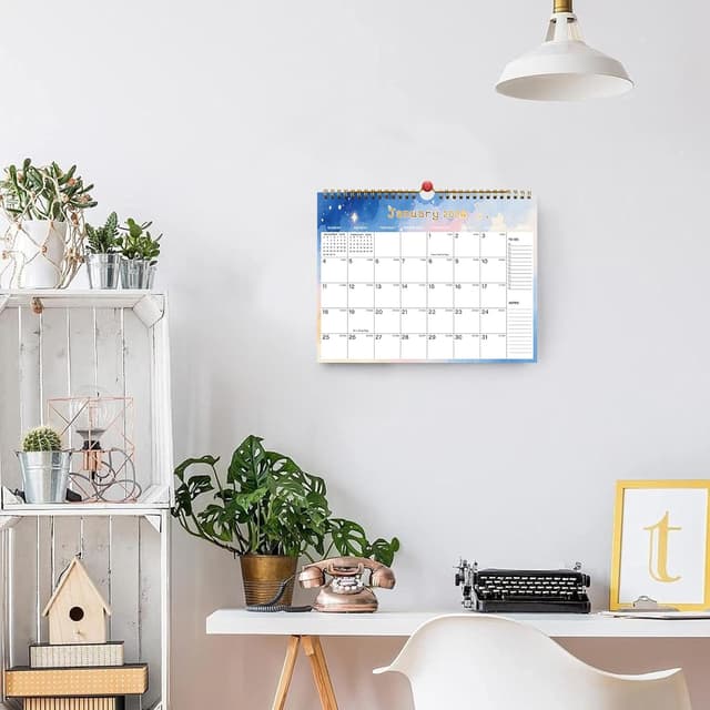 Thumbnail 6 de 2026-2027 Wall Calendar 18-Month Large Ruled Blocks 📅