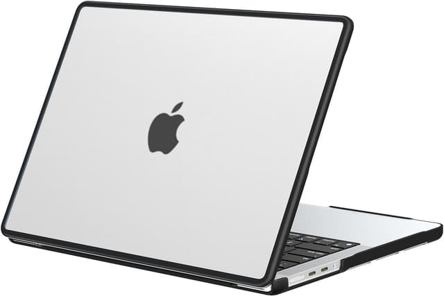 Detalle de BlueSwan MacBook Pro 16-inch Case (M1–M5 A-series) TPU Frame + Ultra-thin Matte Clear Cover