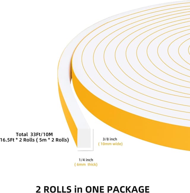 Thumbnail 4 de YIMIKI Joint d'étanchéité mousse 10 m 🪟