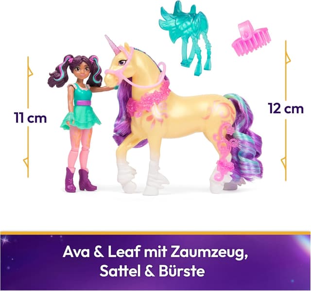 Detalle de Unicorn Academy Ava Einhorn Leaf 12 cm