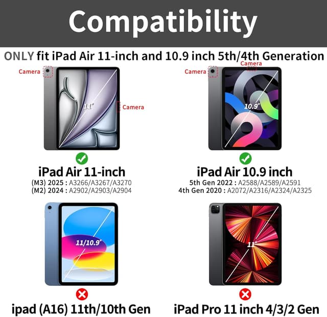 Thumbnail 1 de aoub Hülle für iPad Air 11 Zoll 2025 M3