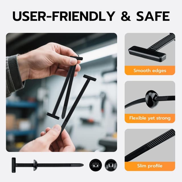 Thumbnail 5 de Mcbazel 200 Pièces attaches-câbles universelles