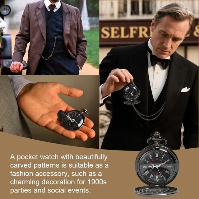 Thumbnail 5 de OFFCUP Orologio da Tasca Numeri Romani 4 cm