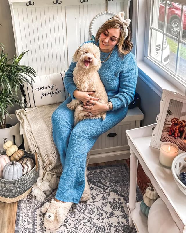 Thumbnail 4 de luvamia Women's Pajama Set Fuzzy Fleece Knitted Lounge Set