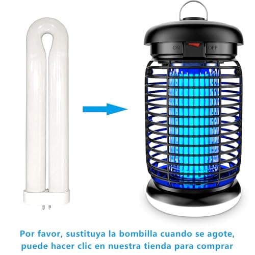 Detalle 2 de seenlast Lámpara antimosquitos eléctrica 15W UV 4200V con LED, IPX4 (80–140 m²)