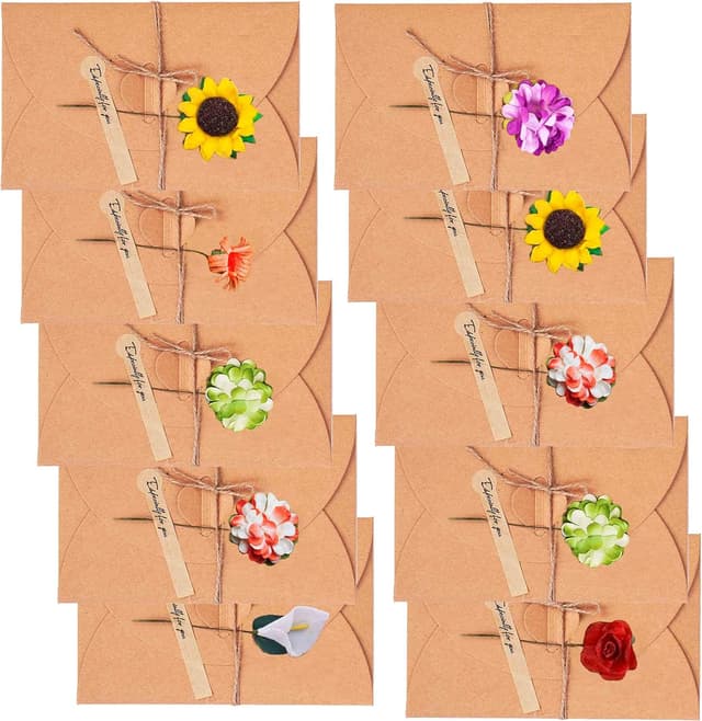 Imagen de SLOSH 10 Biglietti di Auguri con Fiori Secchi 10pz en OfertitasTOP