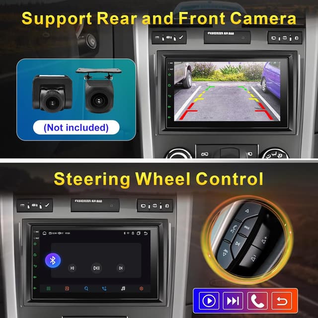 Thumbnail 6 de 8 Core 4GB+64GB Android 13 7-Inch Car Stereo for Chevy Silverado/GMC Tahoe/Yukon (2007-2013) with Wireless CarPlay, Android Auto, GPS