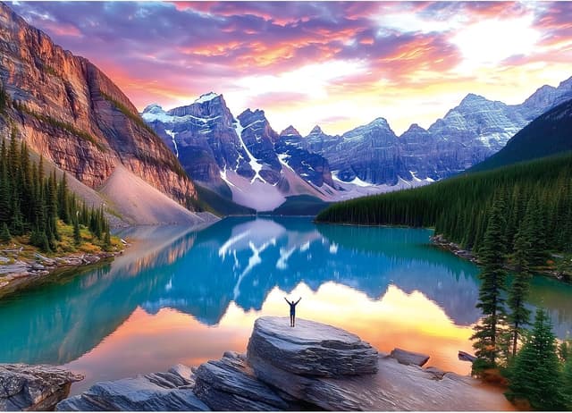 Thumbnail 6 de Cottage Bloom 500-Piece Jigsaw Puzzle for Adults (20 x 20 in) — Cozy Country House & Tulip Garden Scene