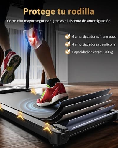 Detalle 2 de Zeporix Cinta de Correr Plegable Andar con pantalla LCD de 3,5" y motor CC (hasta 100 kg) 3 en 1