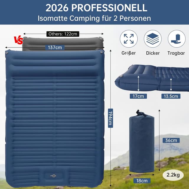 Thumbnail 1 de Aptliton Inflating Sleeping Pad 10cm