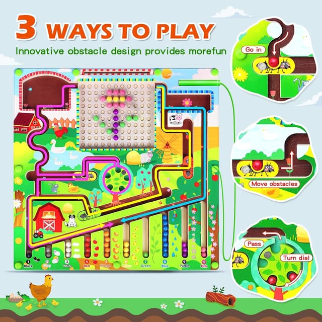 Detalle de Montessori Magnet-Labyrinth ab 3 Jahren