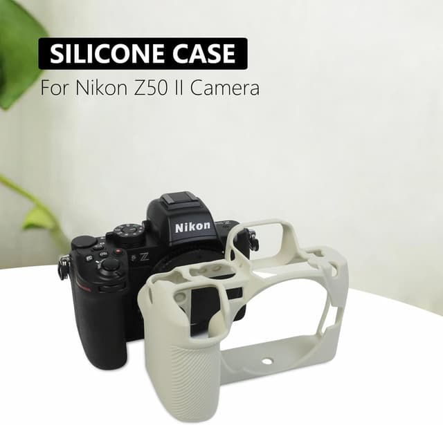 Detalle de Z50 II Soft Silicone Protective Case Cover (Off White) for Nikon Z50 II