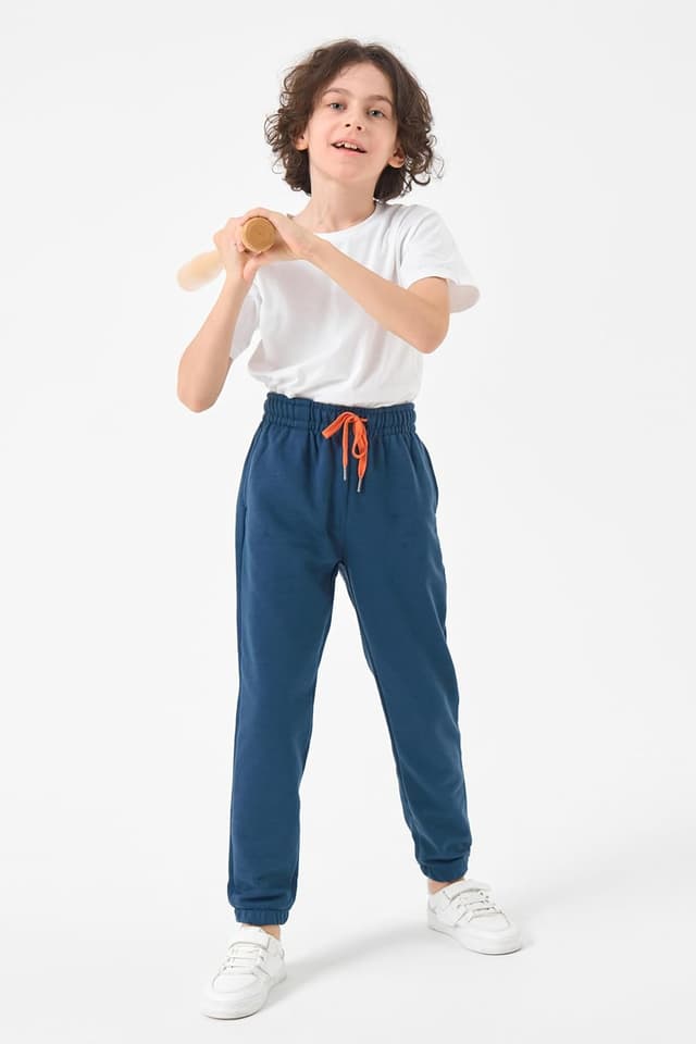 Detalle de SOIBEEN Boys Sweatpants 3-Pack (Age 4–14) with Pockets & Drawstring