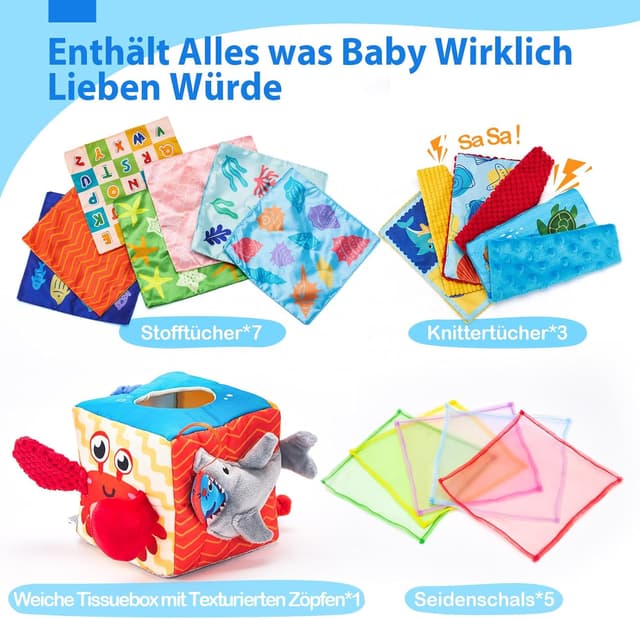 Thumbnail 6 de hahaland Baby Spielzeug Tissue Box 6 Monate