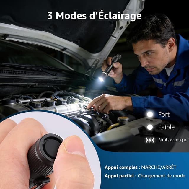 Thumbnail 2 de Lepro Lampe Torche 3 Modes d’Éclairage