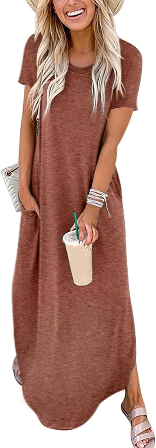 Detalle de ANRABESS Maxi Dress Short Sleeve