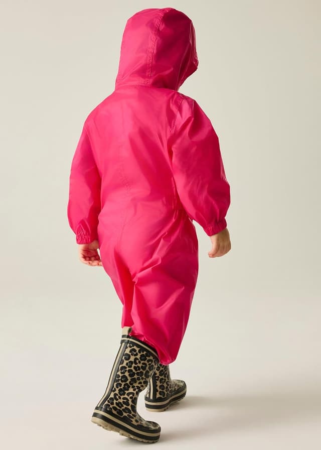Detalle de Regatta Toddlers Kids Puddle Suit Waterproof & Reflective All-in-One Rainsuit
