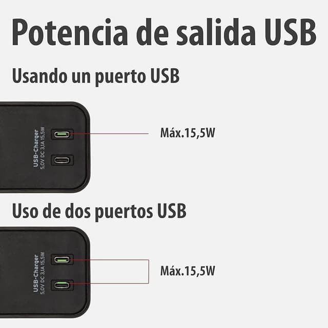 Thumbnail 3 de Brennenstuhl Ecolor Regleta 4 Vías con USB C y Interruptor ⚡