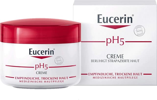 Detalle de Eucerin Crème pH5 75 ml — soin apaisant pour peau sensible