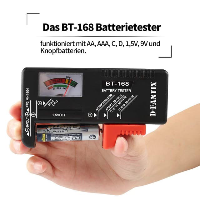 Detalle 2 de D-FantiX Batterietester BT-168 für 9V