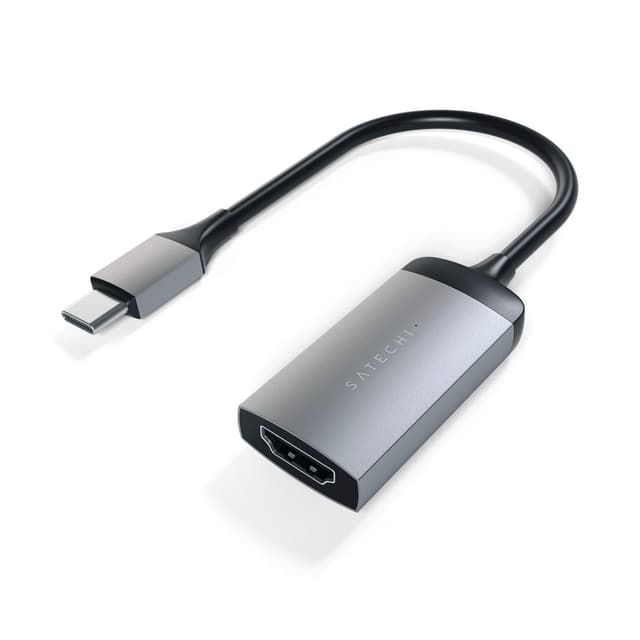 Detalle 2 de Satechi Cavo USB-C a HDMI 4K 60Hz grigio siderale per MacBook Air/Pro M5 M4, PC, tablet e iPad