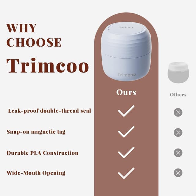 Detalle de Trimcoo travel toiletry containers 3 pack