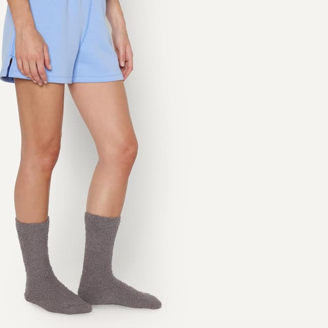 Detalle 2 de Cosy Fuzzy Slipper Socks (Plush Sleep Socks) – 5 pairs pack