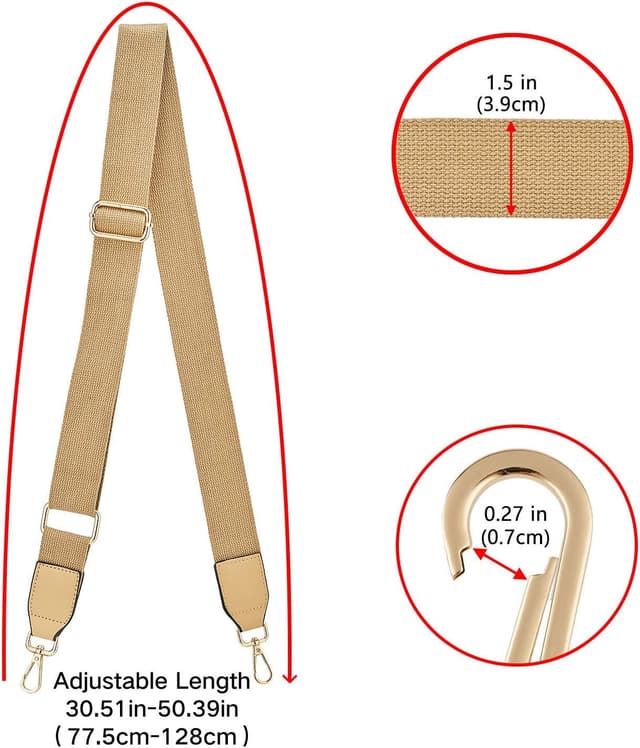 Thumbnail 3 de Women Wide Shoulder Bag Strap 1.4in