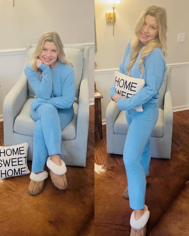 Thumbnail 5 de luvamia Women's Pajama Set Fuzzy Fleece Knitted Lounge Set