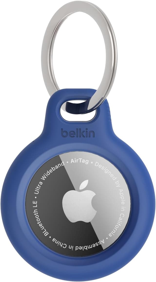 Detalle de Belkin custodia AirTag blu con anello 1