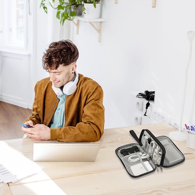 Thumbnail 5 de OdiuK Kabeltasche 21×13×5 cm für Kabel und Powerbank