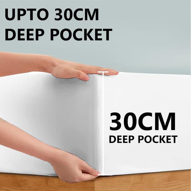 Thumbnail 2 de My Home Store Double Egyptian Cotton Fitted Sheet