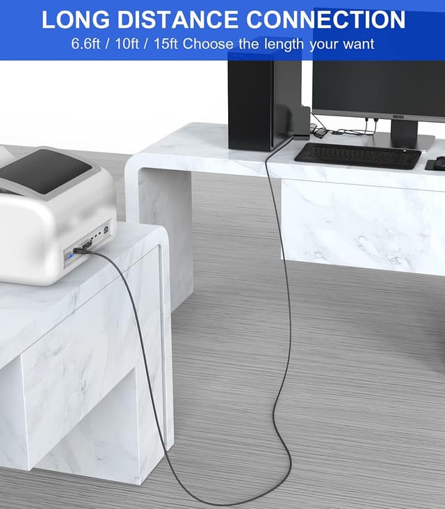 Thumbnail 4 de USB Druckerkabel 3 m Typ B USB 2.0