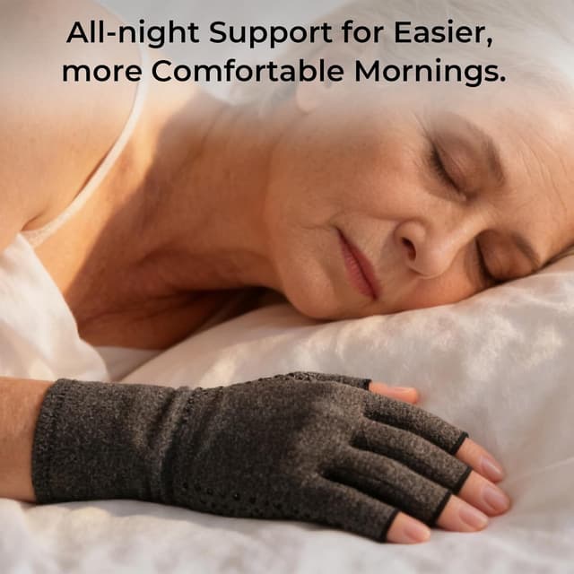 Thumbnail 6 de Donfri Arthritis Gloves Fingerless Compression M