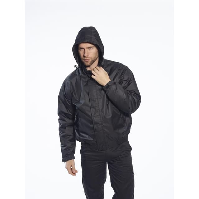 Detalle de Portwest Calais Bomber Jacket (S503BKRL) in Black, Size L