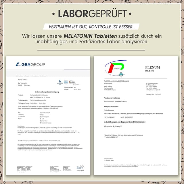 Thumbnail 4 de Melatonin 365 Tabletten 0,5 mg Tagesdosis