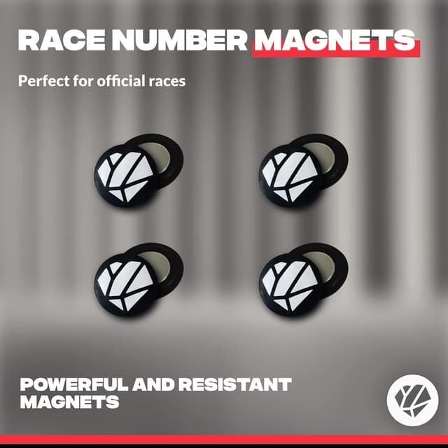 Detalle 2 de Shapeheart Magnetic Race Number Holder