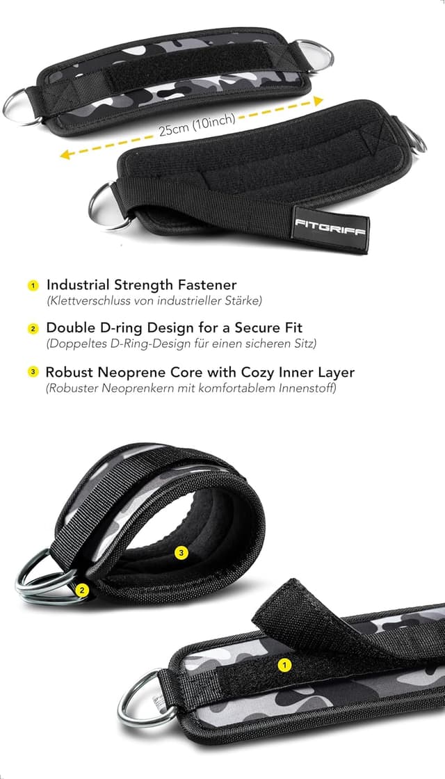 Thumbnail 2 de Fitgriff Tobilleras Poleas Gym V1 (2 piezas)