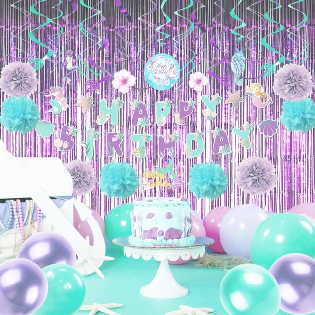 Thumbnail 6 de AILEXI Cortinas metálicas moradas 92x245 cm