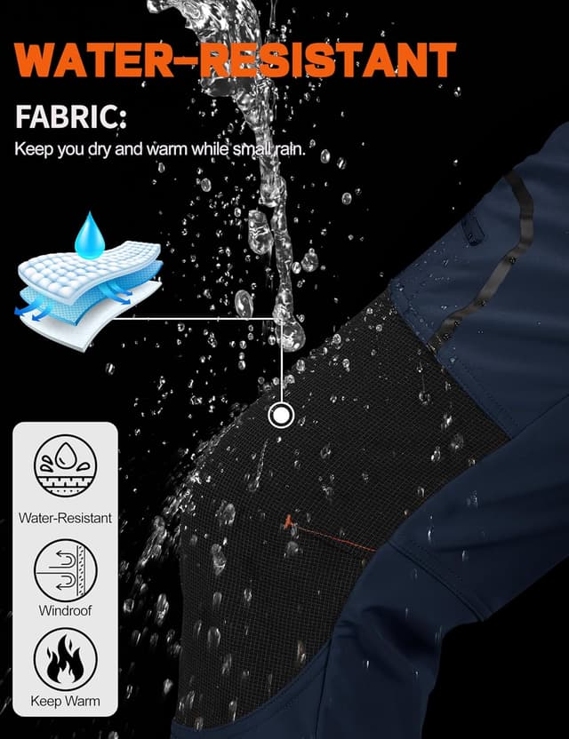 Detalle de TACVASEN hiking trousers, water-resistant fleece