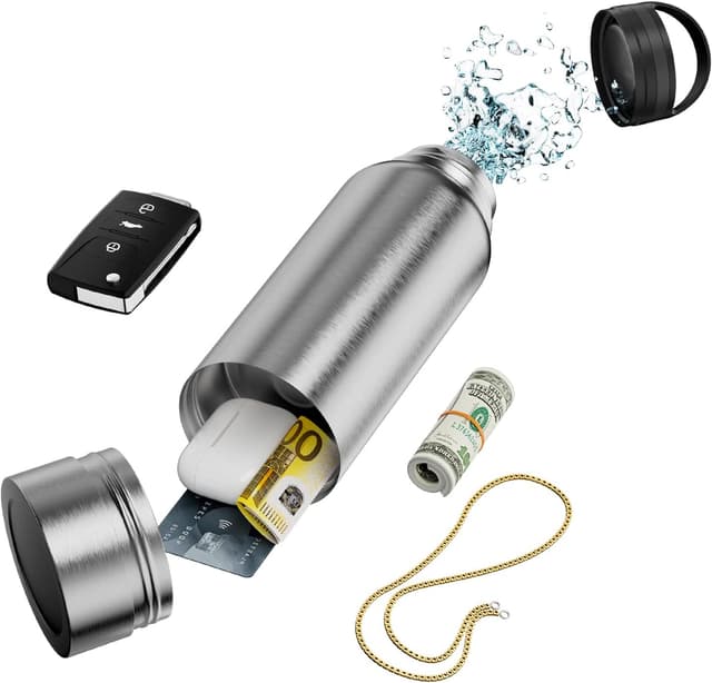 Detalle de Bottiglia d’acqua Sicura con scomparto nascosto e acciaio inox 1,18L