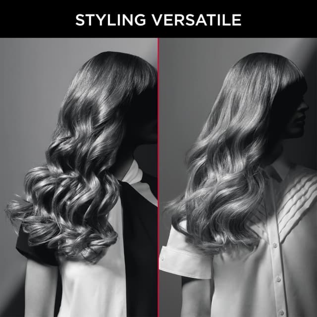 Detalle de Rowenta x Karl Lagerfeld CF321L ferro arricciacapelli 25 mm con rivestimento Cheratina & Onde Ricci Naturali, 200°C