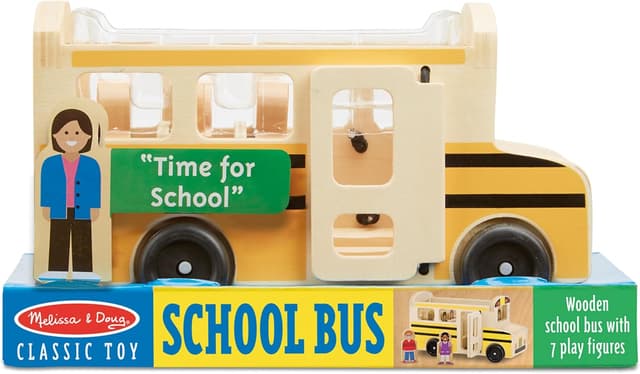 Thumbnail 2 de Melissa & Doug School Bus Wooden Play Set 8pc