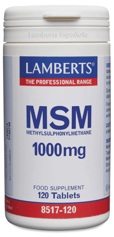 Imagen de Lamberts MSM 1000 mg 120 tabletas 💊 en OfertitasTOP