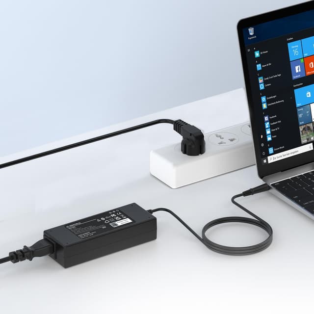 Detalle 2 de Laptop Ladekabel 90W Netzteil (19V, 7,4×5,0 mm) kompatibel mit HP Pavilion, EliteBook und ProBook