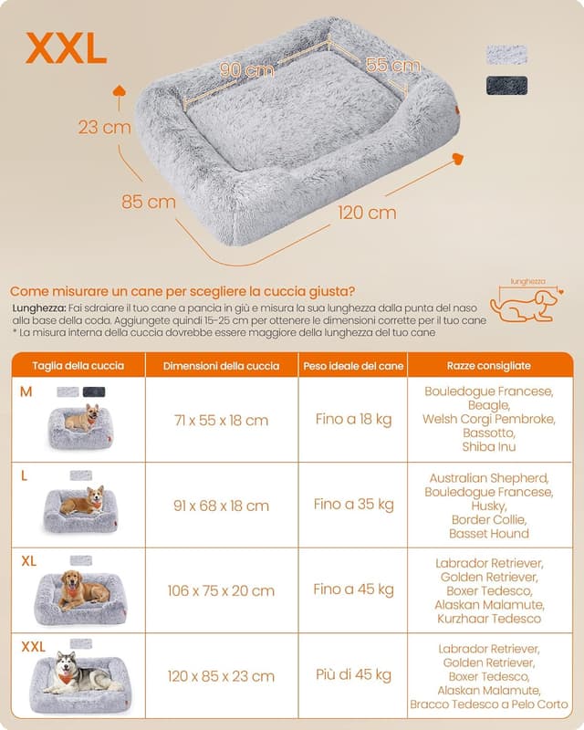 Thumbnail 5 de Feandrea PGW274GA01 Cuccia per Cani 120x85 cm