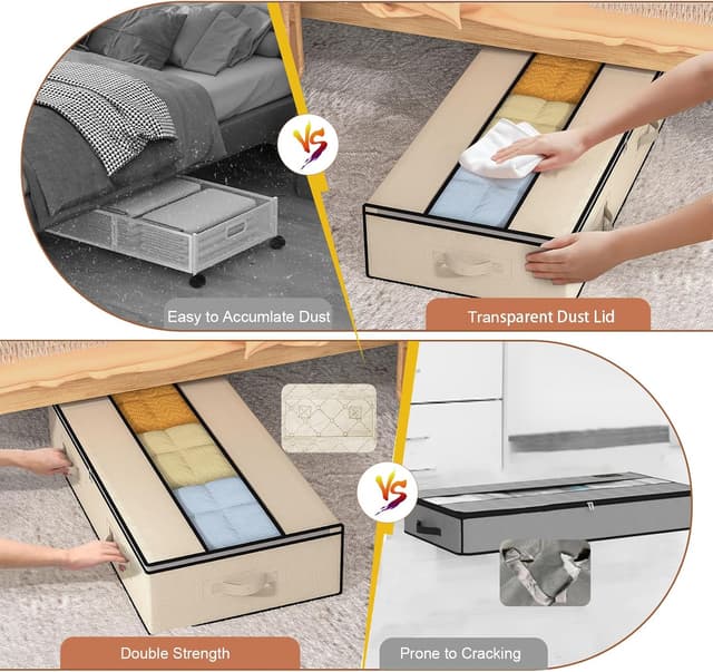 Thumbnail 5 de GoMaihe Cajas Almacenaje Ropa 90L 3 unidades