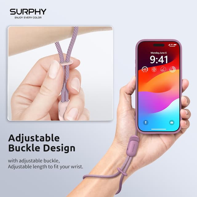 Thumbnail 2 de SURPHY 3 Pack Phone Wrist Strap adjustable anti-theft