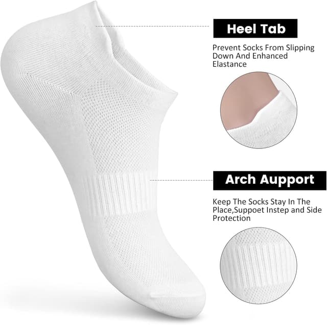 Detalle de Sallking Women's Ankle Cotton Socks 6 Pairs
