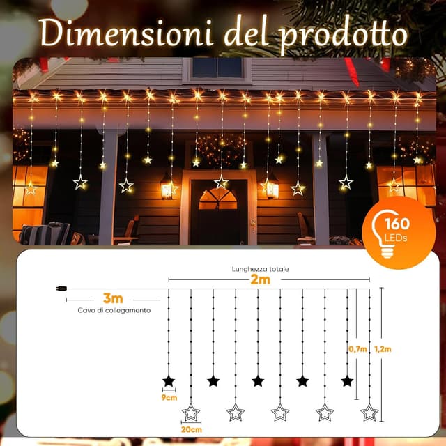 Thumbnail 1 de SALCAR Tenda luminosa 2m 160 LED